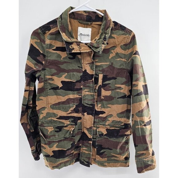 Madewell‎ Woman's Camo Army Jacket Size Small - Picture 1 of 3
